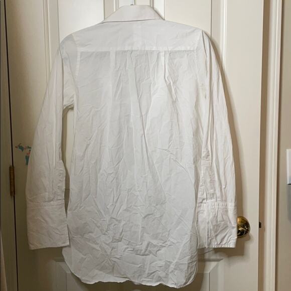 Saks Fifth Avenue white cotton button down size 2 - Picture 7 of 7